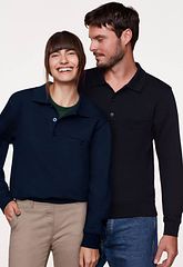 Pocket-Polo-Sweatshirt Premium