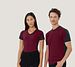 T-Shirt-Contrast Mikralinar Hakro Unisex Rundhals Shirt